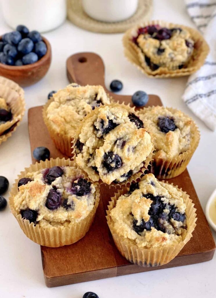 Low-Carb Blueberry Muffins
