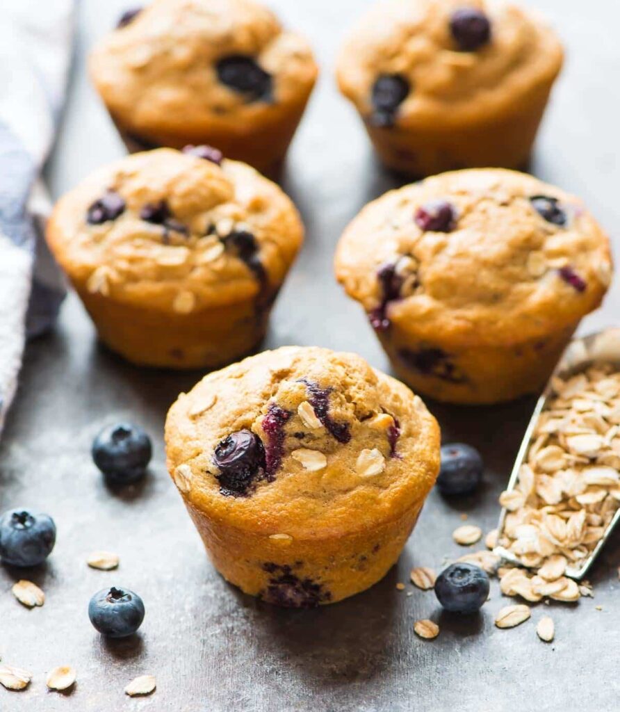 Oatmeal Blueberry Muffins