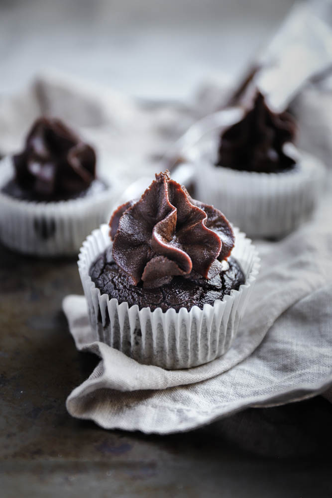 Vegan Protein Chocolate Cupcakes