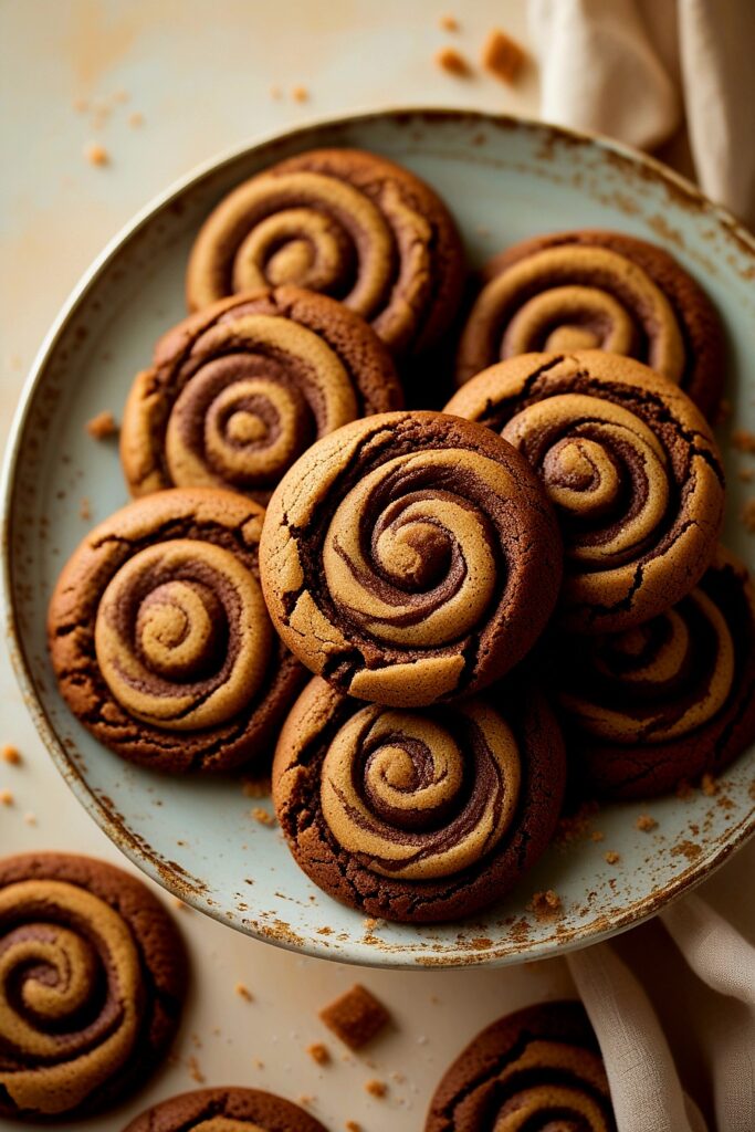 Buter Brownie Swirl Cookies