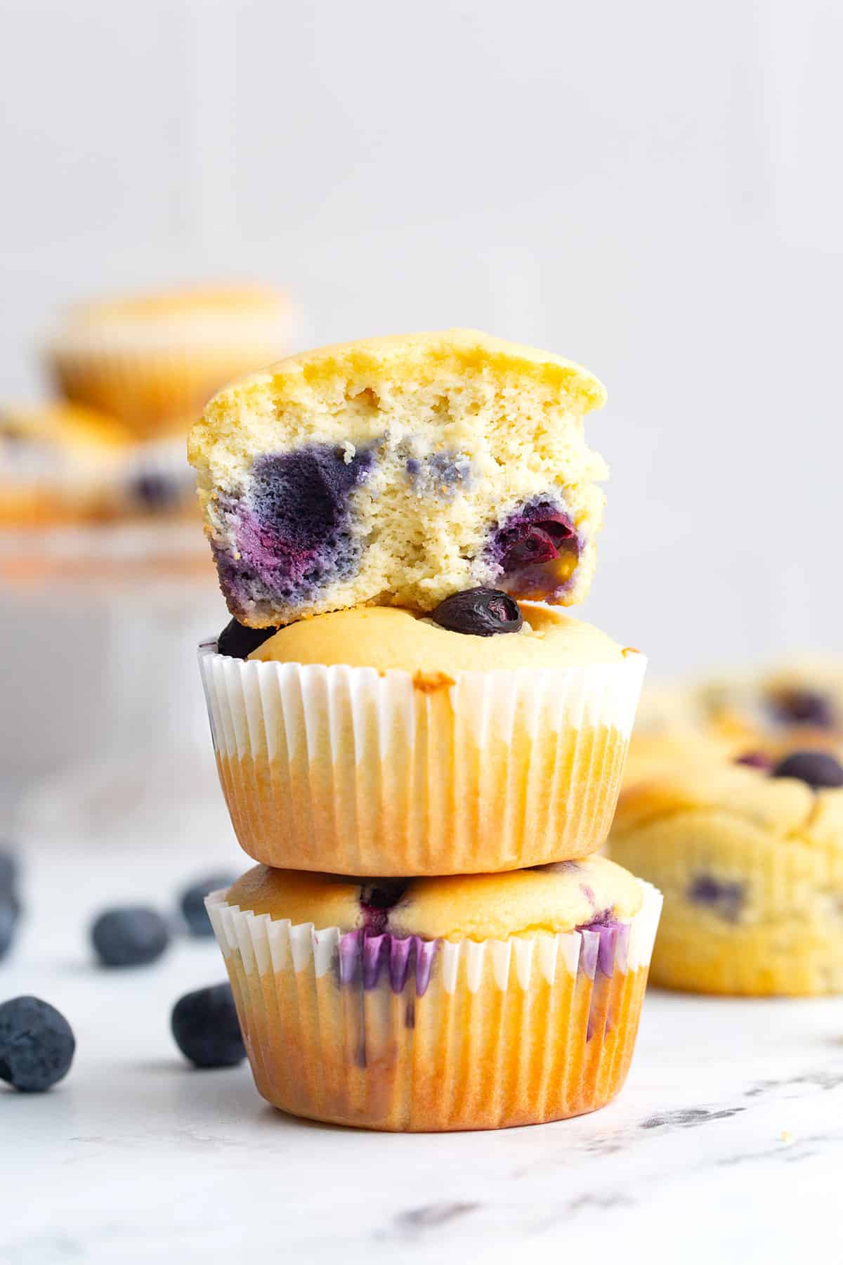 Low-Carb Blueberry Muffins