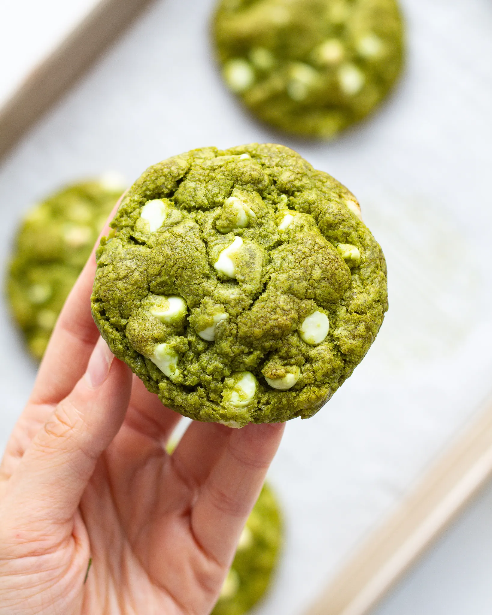 Matcha Choco Chip Cookies