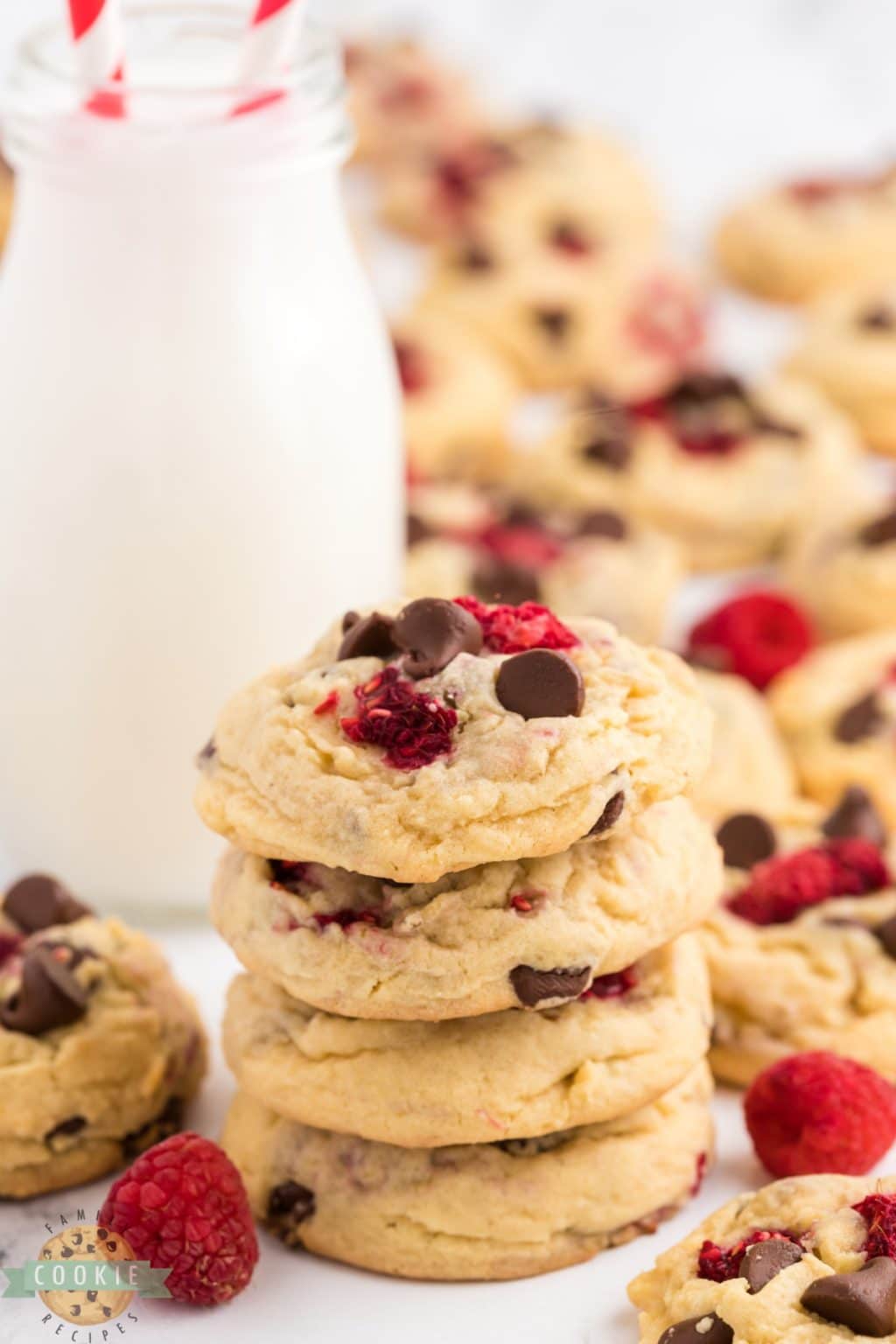 Raspberry Choco Chip Cookies