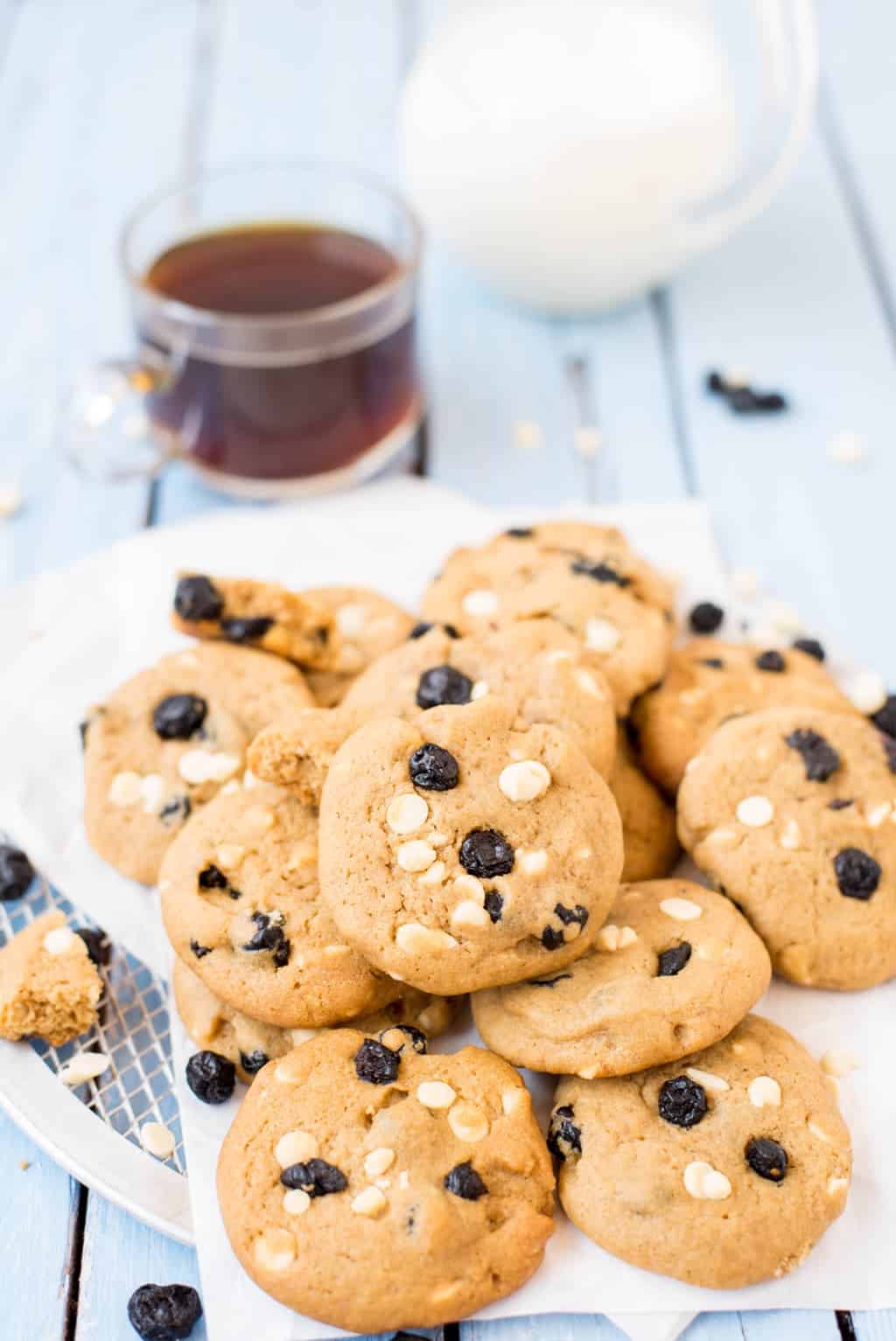 Blueberry Choco Chip Cookies