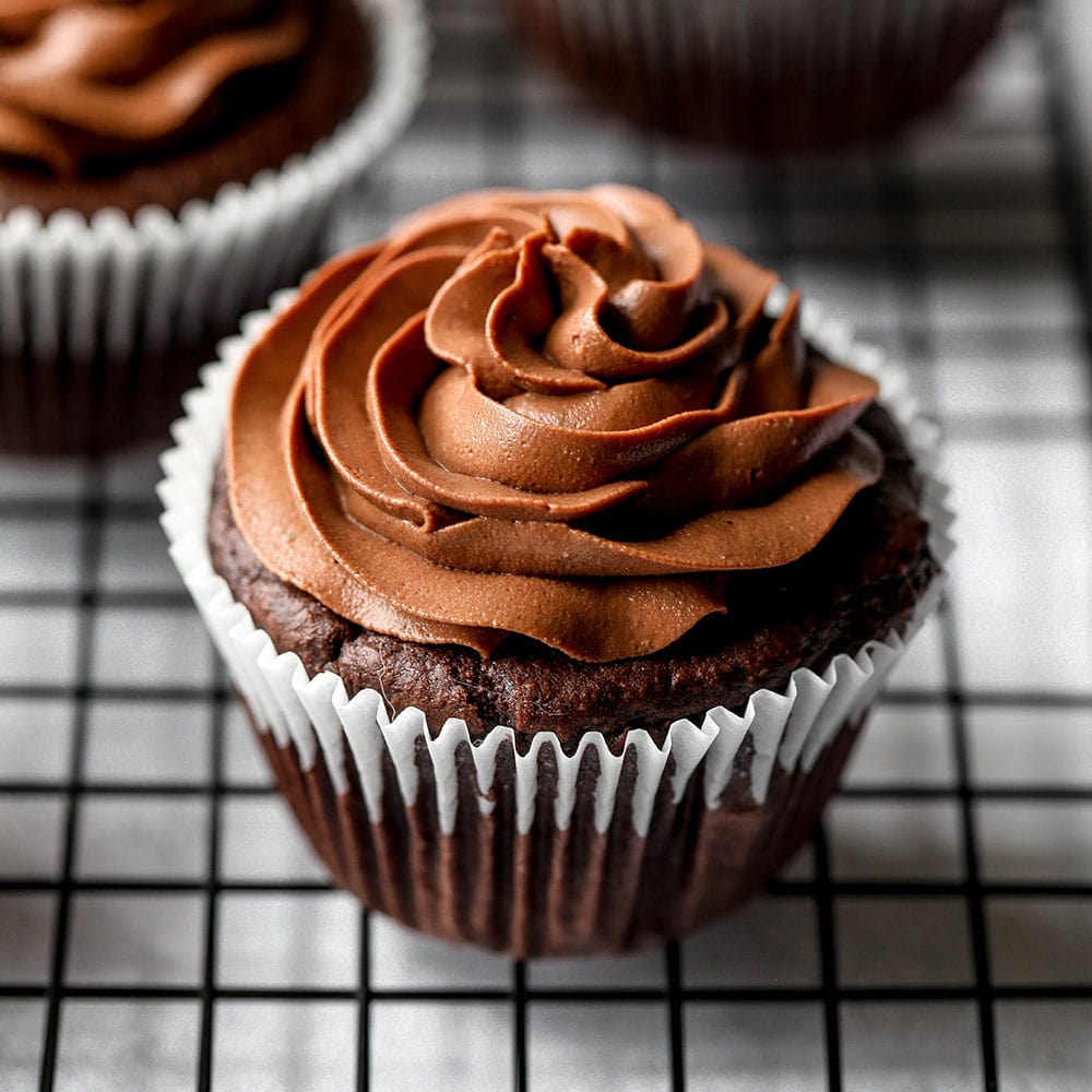 Vegan Protein Chocolate Cupcakes