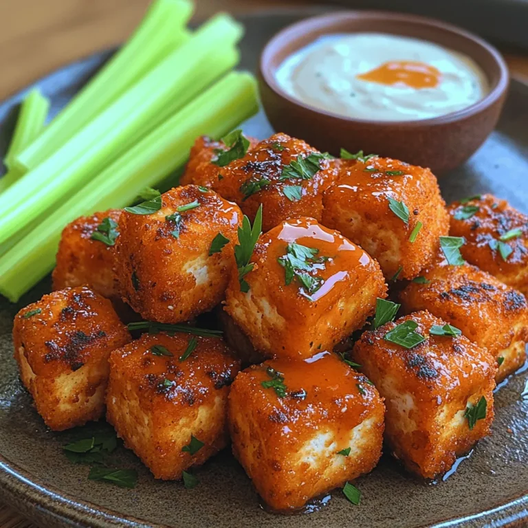 Vegan Buffalo Cauliflower Bites