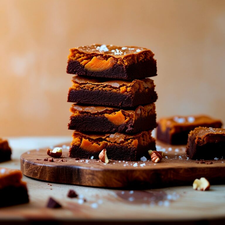4-Ingredient Fudgy Sweet Potato Brownies