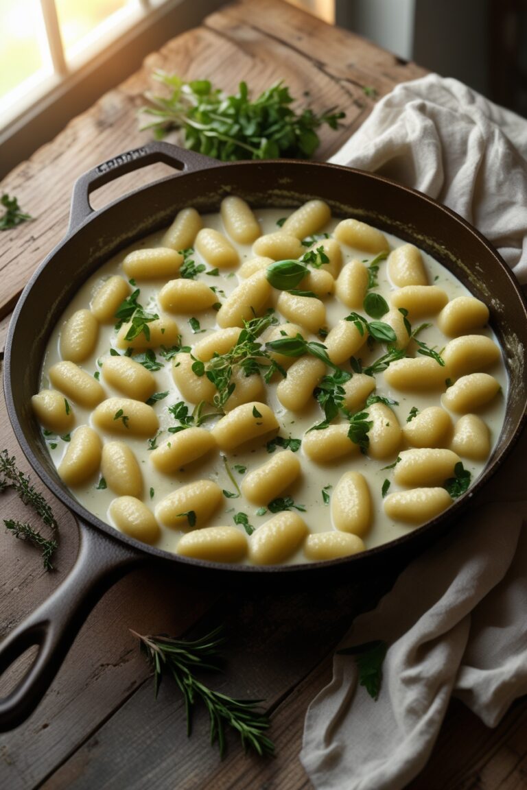 Creamy Vegan Gnocchi Skillet