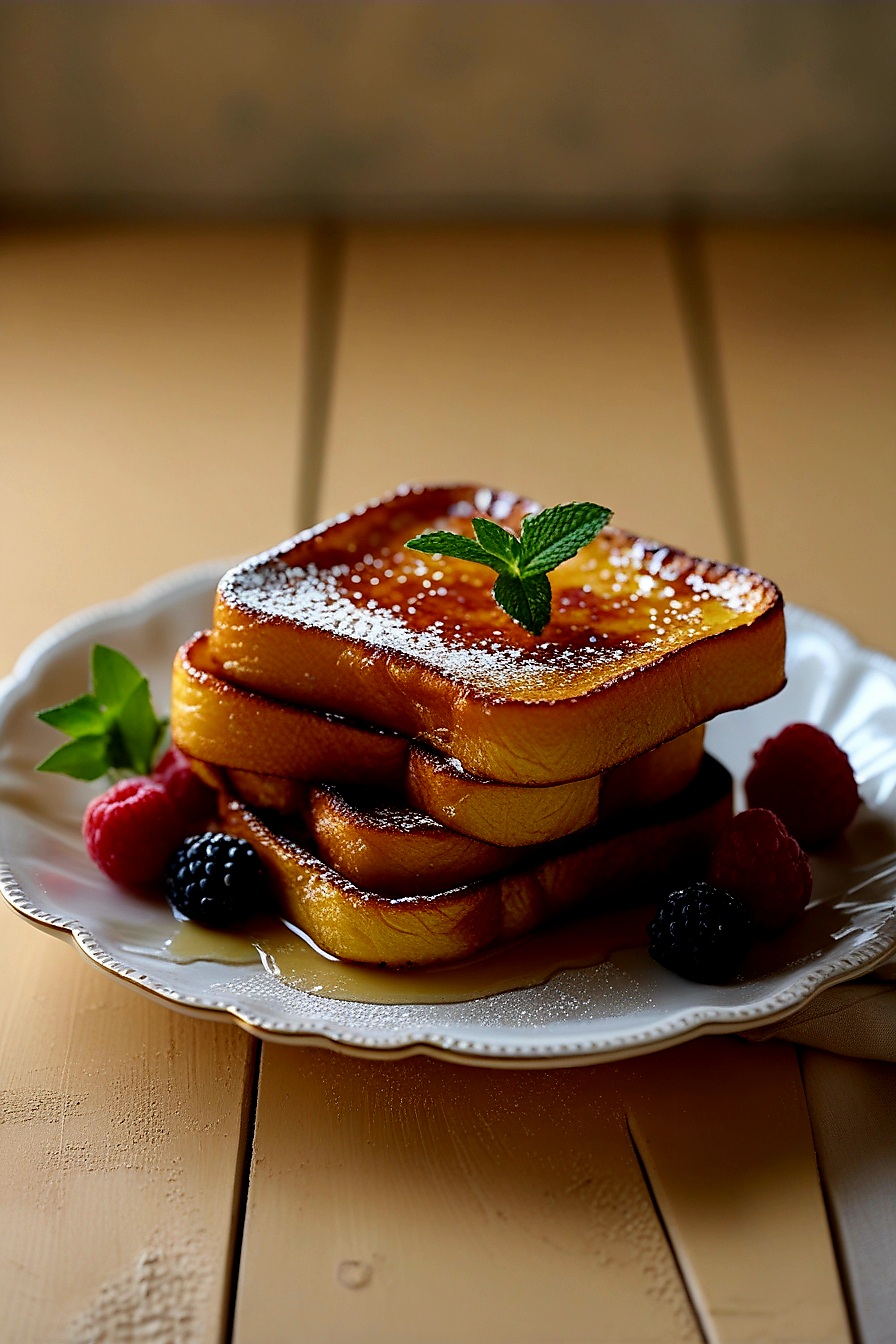 Overnight Crème Brûlée French Toast