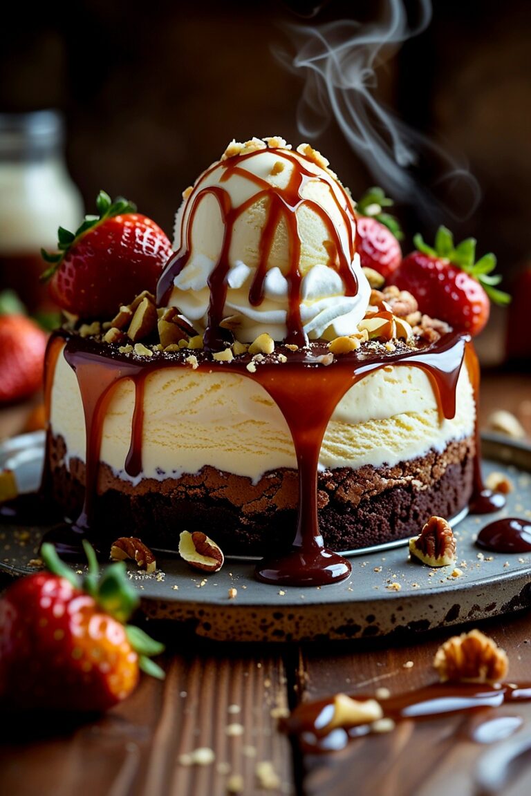 Sundae Brownie Cheesecake — The Ultimate Dessert Mashup!